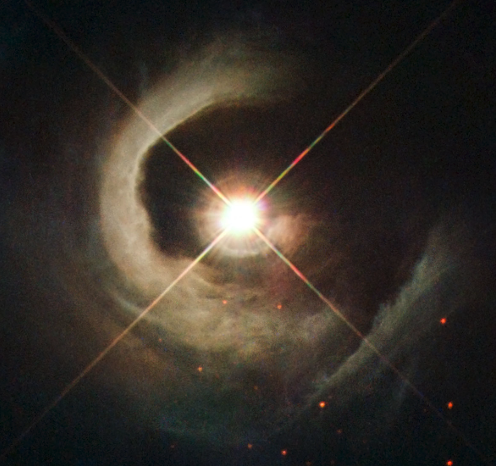 Снимок далекой звезды в космосе
